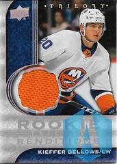 2020-21 Upper Deck Trilogy Rookie Rendition Jersey Silver #RR22 Kieffer Bellows